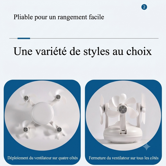 💡 Ventilateur de Plafond LED 2-en-1 avec Télécommande